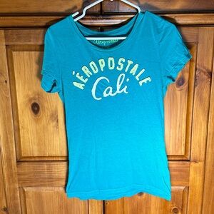 Aeropostale Women’s Blue Short Sleeve Graphic Tee